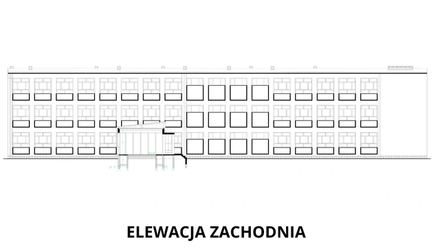 West elevation — School in Parszów
